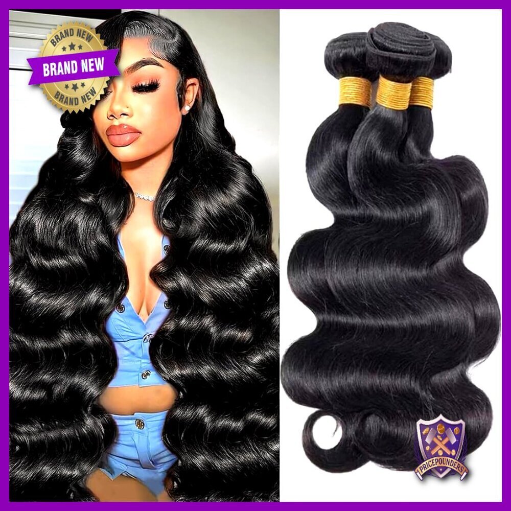 Body Wave Human Hair Extensions Silky Soft 12A Grade Quick Weave